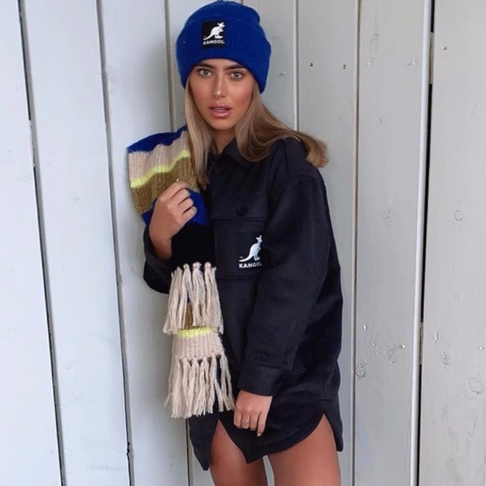 KANGOL x H&M Blogger Favorite Trendy Shacket L - Picture 1 of 12